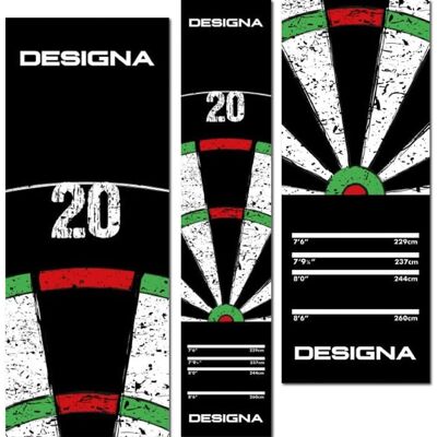 Designa Darts MAT43 Non Slip Carpet Dart Mat, Double Top, 290cm x 60cm Designa Darts MAT43 Non Slip Carpet Dart Mat, Double Top, 290cm x 60cm