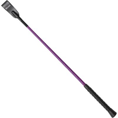 (21in, Navy/Raspberry) Shires Threaded Leather Horse Riding Whip (21in, Navy/Raspberry) Shires Threaded Leather Horse Riding Whip