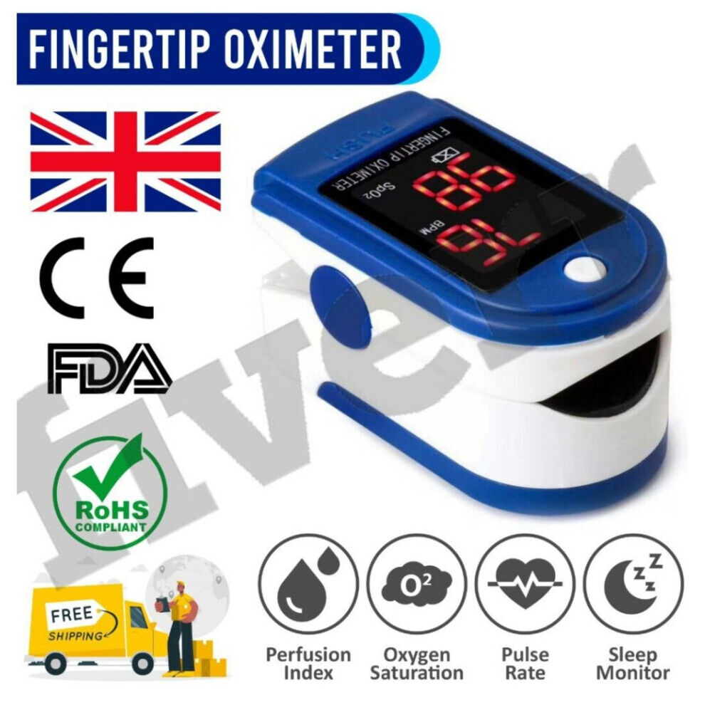 UK00003550757 Pulse Oximeter Oxygen Monitor Finger Heart Rate Monitor SpO2 Oximeter