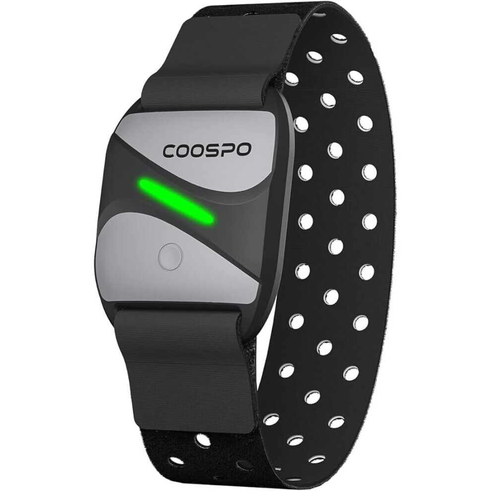 COOSPO HW807 Armband Heart Rate Monitor, Bluetooth 5.0 & ANT+ Dual HRM