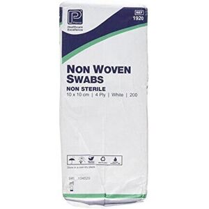 Premier 1920 Non-Sterile Non-Woven Swabs 4 Ply 10 cm x 10 cm White Paper Packs ( Premier 1920 Non-Sterile Non-Woven Swabs 4 Ply 10 cm x 10 cm White Paper Packs (