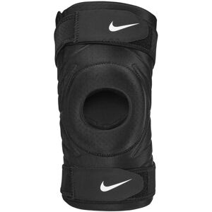 (XL) Nike Pro Open Knee Strap Sleeve Black White (XL) Nike Pro Open Knee Strap Sleeve Black White