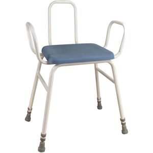 Loops Perching Stool with Arms and Backrest - 500 650mm Height Padded Wipe Clean Seat Loops Perching Stool with Arms and Backrest - 500 650mm Height Padded Wipe Clean Seat