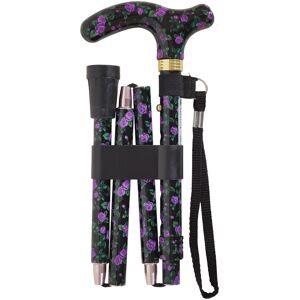 Loops Deluxe Ambidextrous Foldable Walking Cane - 5 Height Settings - Magic Blossom Loops Deluxe Ambidextrous Foldable Walking Cane - 5 Height Settings - Magic Blossom