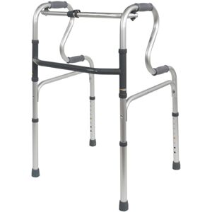 Loops Dual Rise Lightweight Aluminium Folding Walking Frame - Height Adjustable Legs Loops Dual Rise Lightweight Aluminium Folding Walking Frame - Height Adjustable Legs
