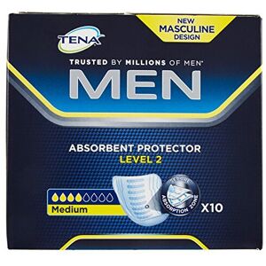 Tena For Men Level 2 Odour Control Incontinence Pads, 10 Pads (Pack of 1) Tena For Men Level 2 Odour Control Incontinence Pads, 10 Pads (Pack of 1)