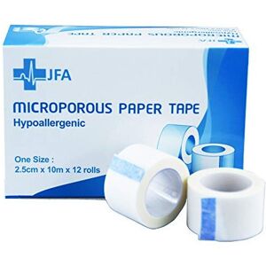 JFA Medical Microporous Surgical Tape First Aid Medical Tape 2.5cm x 10m - Pack of 12 Rolls JFA Medical Microporous Surgical Tape First Aid Medical Tape 2.5cm x 10m - Pack of 12 Rolls