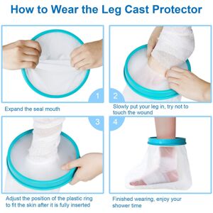 Fasola 2102 Ankle Cast Protector - 11-Inch Waterproof Shower Cover for Toe/Foot Fasola 2102 Ankle Cast Protector - 11-Inch Waterproof Shower Cover for Toe/Foot