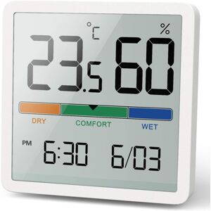 NOKLEAD Hygrometer Indoor Thermometer, Desktop Digital Thermometer with Temperat NOKLEAD Hygrometer Indoor Thermometer, Desktop Digital Thermometer with Temperat