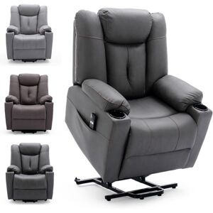 MORE4HOMES (Charcoal) Afton Electric Fabric Single Motor Riser Recliner Lift Mobility Tilt MORE4HOMES (Charcoal) Afton Electric Fabric Single Motor Riser Recliner Lift Mobility Tilt