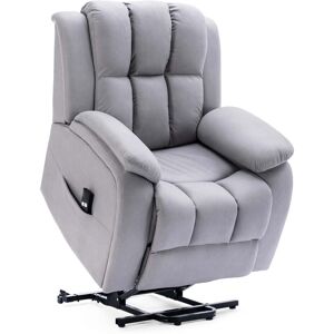 MORE4HOMES (Grey) Brookline Electric Fabric Single Motor Riser Recliner Lift Mobility Tilt MORE4HOMES (Grey) Brookline Electric Fabric Single Motor Riser Recliner Lift Mobility Tilt