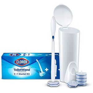 Clorox ToiletWand Disposable Toilet Cleaning System - ToiletWand, Storage Caddy Clorox ToiletWand Disposable Toilet Cleaning System - ToiletWand, Storage Caddy