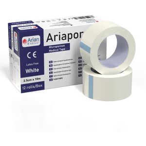 ARIAN MEDICAL LTD Ariapore Micropore Surgical Tape 2.5cm X 10m - 6 Rolls ARIAN MEDICAL LTD Ariapore Micropore Surgical Tape 2.5cm X 10m - 6 Rolls