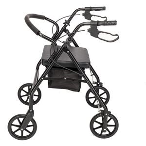 Unbranded Folding Rollator 4 Wheel Mobility Walker Adjustable w/Padded Seat Unbranded Folding Rollator 4 Wheel Mobility Walker Adjustable w/Padded Seat