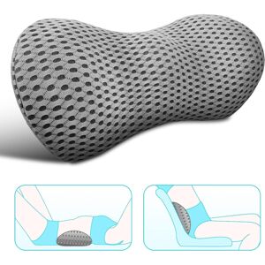 GOPatriot Memory Lumbar Support Pillow Memory Foam Lumbar Pillow For Lower Back Pain Relief (Grey GOPatriot Memory Lumbar Support Pillow Memory Foam Lumbar Pillow For Lower Back Pain Relief (Grey