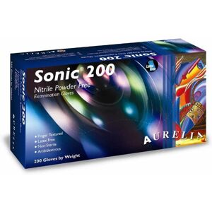 Aurelia (Medium) Blue Nitrile Gloves Pack of 200 Powder and Latex Free Aurelia (Medium) Blue Nitrile Gloves Pack of 200 Powder and Latex Free