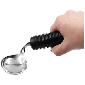 KMINA - Bendable Spoon for Elderly, Curved Spoon with Grip Handle, Adaptive Eating Ute KMINA - Bendable Spoon for Elderly, Curved Spoon with Grip Handle, Adaptive Eating Ute