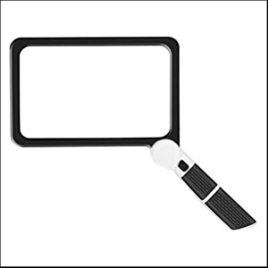 Spactz Full-Page 5X Magnifying Glass for Reading, Folding Lighted Magnifier with 48 LED Spactz Full-Page 5X Magnifying Glass for Reading, Folding Lighted Magnifier with 48 LED