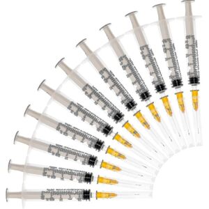 Unbranded 20pack-2.5ml Syringes With 23g 1inch Needles, Disposable Sterile Syringe Unbranded 20pack-2.5ml Syringes With 23g 1inch Needles, Disposable Sterile Syringe