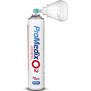 Promedix Portable Can Oxygen Inhaler 12L 99.4% Pure with Mouthpiece Promedix Portable Can Oxygen Inhaler 12L 99.4% Pure with Mouthpiece