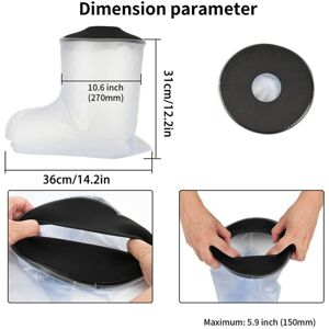 Exogio 2X Waterproof Cast Cover Leg for Adult Ankle Shower Bath Watertight Foot Protect Exogio 2X Waterproof Cast Cover Leg for Adult Ankle Shower Bath Watertight Foot Protect