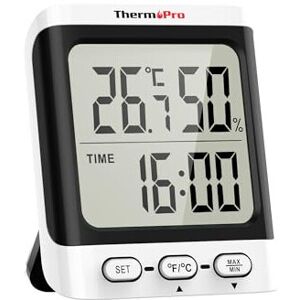 ThermoPro TP152 Hygrometer Indoor Thermometer, Desktop Digital Baby Room Thermometer with ThermoPro TP152 Hygrometer Indoor Thermometer, Desktop Digital Baby Room Thermometer with