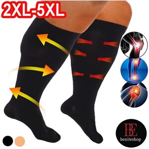 Unbranded (Black, 2XL) Xxl-5xl Sport Compression Stockings Support Stockings Travel Stocki Unbranded (Black, 2XL) Xxl-5xl Sport Compression Stockings Support Stockings Travel Stocki