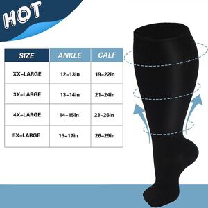 Unbranded (Black, 3XL) Xxl-5xl Sport Compression Stockings Support Stockings Travel Stocki Unbranded (Black, 3XL) Xxl-5xl Sport Compression Stockings Support Stockings Travel Stocki