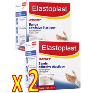 Elastoplast Sport - Elastic Adhesive Tape - for Flexible compressions - Pack of 2 Bands 3 cm Elastoplast Sport - Elastic Adhesive Tape - for Flexible compressions - Pack of 2 Bands 3 cm