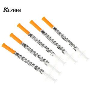 Unbranded 10pcs 1ml Disposable Plastic Sterile Insulin Syringe Orange Cap Plastic Liquid D Unbranded 10pcs 1ml Disposable Plastic Sterile Insulin Syringe Orange Cap Plastic Liquid D