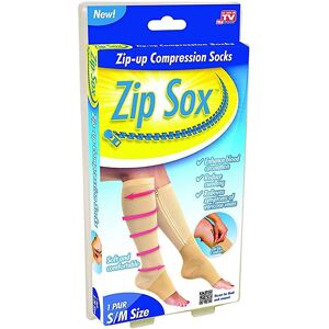 Unbranded Zip Sox Pair Of Zip-Up Compression Socks Soft & Comfortable Enhance Blood Ci Unbranded Zip Sox Pair Of Zip-Up Compression Socks Soft & Comfortable Enhance Blood Ci