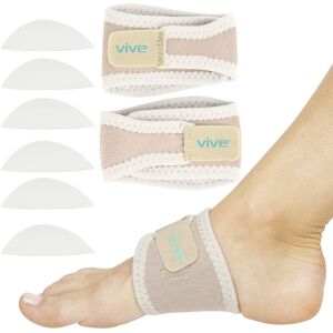Vive Arch Support Brace (Pair) - Plantar Fasciitis Gel Strap for Men Woman - Or Vive Arch Support Brace (Pair) - Plantar Fasciitis Gel Strap for Men Woman - Or