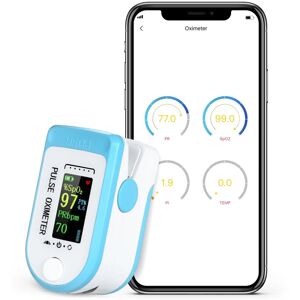 GreenZech (Blue) Bluetooth Fingertip Pulse Oximetro SpO2 PR PI Oximeter De Dedo Android IO GreenZech (Blue) Bluetooth Fingertip Pulse Oximetro SpO2 PR PI Oximeter De Dedo Android IO