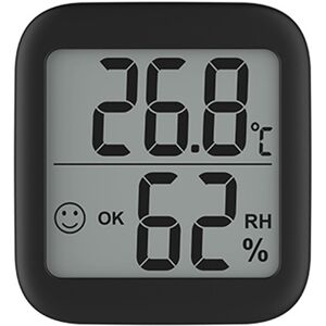 GreenZech (Black) 1pc Mini LCD Digital Thermometer Hygrometer Indoor Temperature Humidity GreenZech (Black) 1pc Mini LCD Digital Thermometer Hygrometer Indoor Temperature Humidity