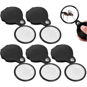 Unbranded (As show, One size) 5Pcs Mini Reading Magnifier Pocket Magnifier x10 Foldable Po Unbranded (As show, One size) 5Pcs Mini Reading Magnifier Pocket Magnifier x10 Foldable Po