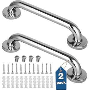 Unbranded (As show, One size) 2 Pack Shower Grab Bar, Stainless Steel Bathroom Grab Bar, S Unbranded (As show, One size) 2 Pack Shower Grab Bar, Stainless Steel Bathroom Grab Bar, S