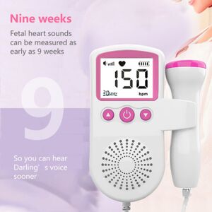 Unbranded 3.0MHz Baby Heartbeat Monitor Battery Powered Fetal Heart Rate Monitor Detector Unbranded 3.0MHz Baby Heartbeat Monitor Battery Powered Fetal Heart Rate Monitor Detector