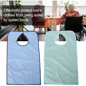 Unbranded Adult Waterproof Mealtime Bib Double Layer Elder Dinning Clothes Protector Unbranded Adult Waterproof Mealtime Bib Double Layer Elder Dinning Clothes Protector