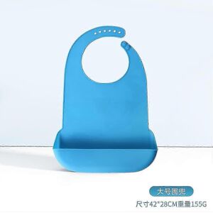 Kikidex (L 42x28cm, One size) Washable Silicone Adult Bibs For Elderly, Adjustable Silic Kikidex (L 42x28cm, One size) Washable Silicone Adult Bibs For Elderly, Adjustable Silic
