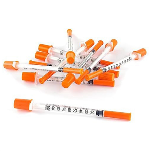 Saudism 1Ml/Cc Syringe with 30G 0.5Inch Needle - Orange (30G-13mm-100Pack) Saudism 1Ml/Cc Syringe with 30G 0.5Inch Needle - Orange (30G-13mm-100Pack)