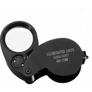 GreenZech 40X 25mm LED Jeweler Eye Loupe Magnifier Magnifying Glass Jewelry Diamond GreenZech 40X 25mm LED Jeweler Eye Loupe Magnifier Magnifying Glass Jewelry Diamond