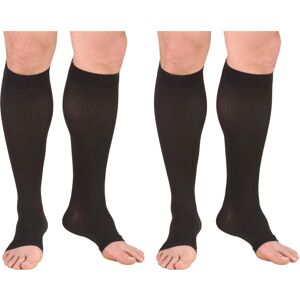 Unbranded Compression Knee High Open Toe Stockings 15-20 mmHg Black Medium 2 Count Model 0 Unbranded Compression Knee High Open Toe Stockings 15-20 mmHg Black Medium 2 Count Model 0
