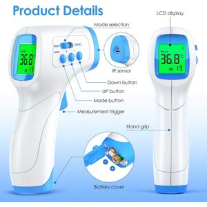 Unbranded Infrared Thermometer, Medical Grade Accuracy Non-Contact Multi-Mode Digital Fore Unbranded Infrared Thermometer, Medical Grade Accuracy Non-Contact Multi-Mode Digital Fore