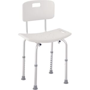 HOMCOM Bath Chair Shower Stool Safety Seat Bathroom Adjustable Positions Elderly HOMCOM Bath Chair Shower Stool Safety Seat Bathroom Adjustable Positions Elderly