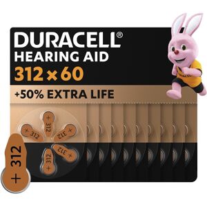 Duracell 312 Hearing Aids Batteries - +50% Extra Life - Guaranteed 4 Years Duracell 312 Hearing Aids Batteries - +50% Extra Life - Guaranteed 4 Years