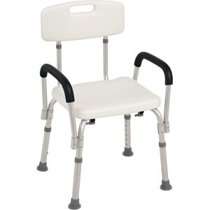 HOMCOM Adjustable Shower Chair, Shower Seat, Portable Medical Stool with Adjusta HOMCOM Adjustable Shower Chair, Shower Seat, Portable Medical Stool with Adjusta