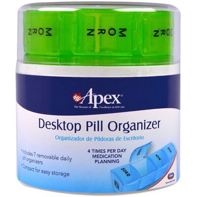 Apex, Desktop Pill Organizer, 1 Desktop Pill Organizer Apex, Desktop Pill Organizer, 1 Desktop Pill Organizer