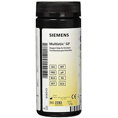 Siemens Multistix GP Urine Test Sticks - Pack of 25 Siemens Multistix GP Urine Test Sticks - Pack of 25