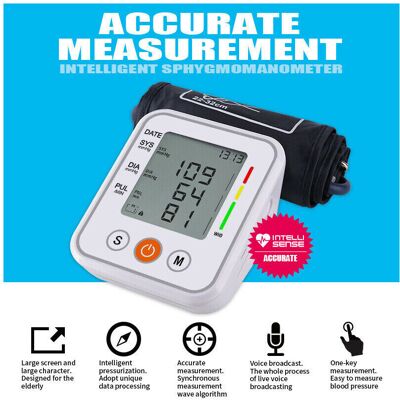 Ranpo (with vioce) Electronic Voice Blood Pressure Meter Household Arm Type Monitor 2X Ranpo (with vioce) Electronic Voice Blood Pressure Meter Household Arm Type Monitor 2X