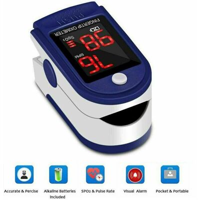 BSJ Fingertip Pulse Oximeter Blood Oxygen Saturation Meter Heart Rate NHS BSJ Fingertip Pulse Oximeter Blood Oxygen Saturation Meter Heart Rate NHS